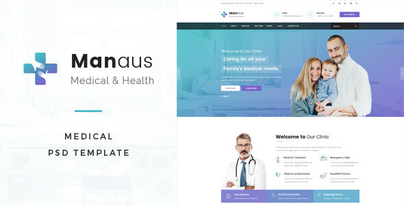 Manaus : Medical PSD Template