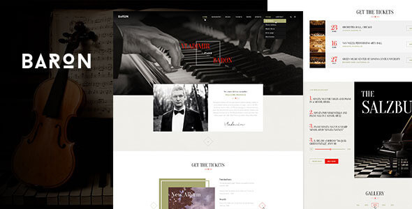 Baron - Music PSD Template