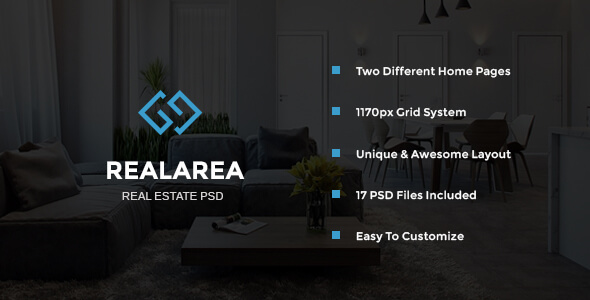 RealArea - Real Estate PSD Template