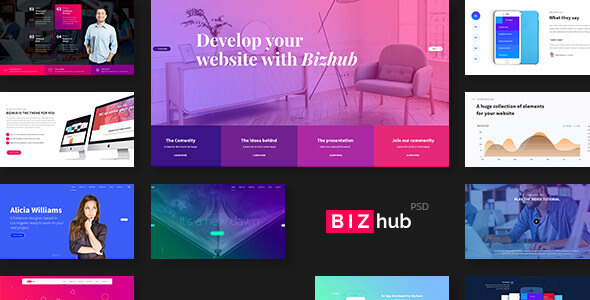 BIZhub - Mega PSD Pack