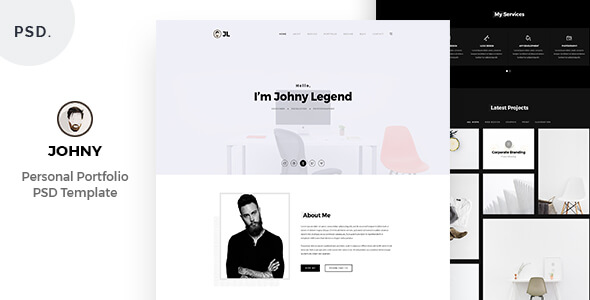 Johny - Personal Portfolio PSD Template