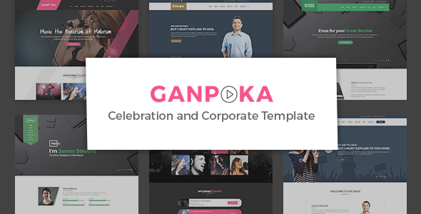 Ganpoka - Celebration and Corporate PSD Template