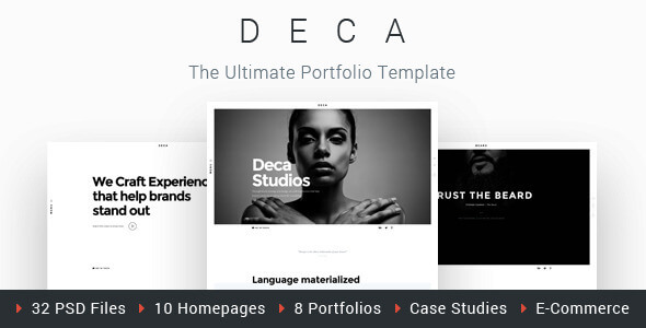 DECA - Creative Multi Concept Portfolio Template