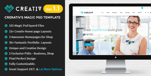 Creativ | Multi_Concept Business PSD Template