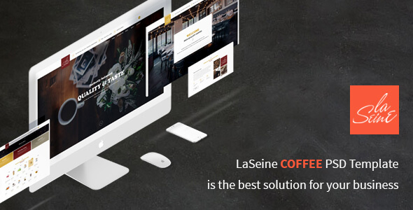 Laseine - Coffee PSD Template