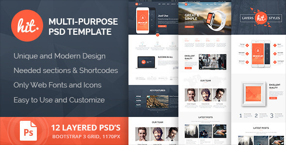 HIT - Multi-Purpose PSD Template