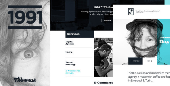 1991 - Onepage PSD Template