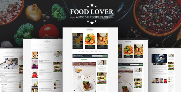 FOOD LOVER -PSD Template