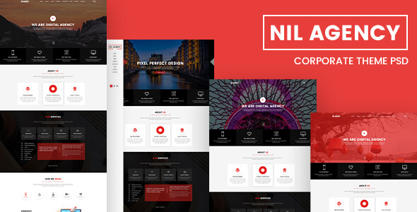 Nil Agency - Creative Agency PSD Template