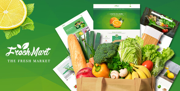 FreshMart - Organic Food PSD Template