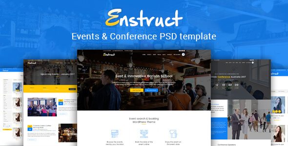 Enstruct - Events & Conference PSD Template
