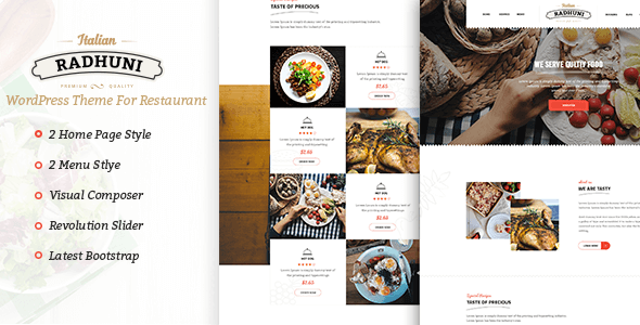 Buffalo Restaurant PSD Template