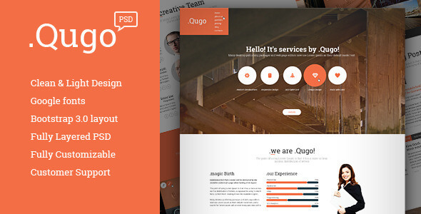 .Qugo - creative Multi-Purpose PSD Theme