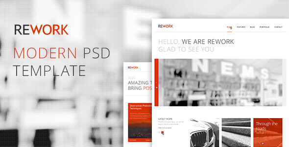 REWORK - Modern PSD Template