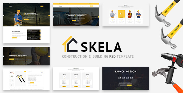 Skela - Construction & Building PSD Template
