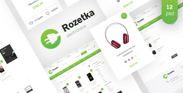 Rozetka — Electronics eCommerce PSD Template