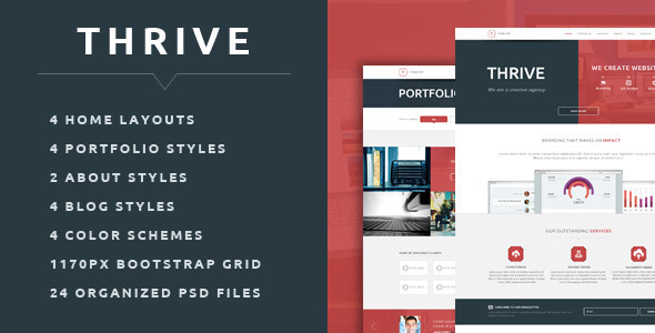 Thrive - Multipurpose Creative PSD Template