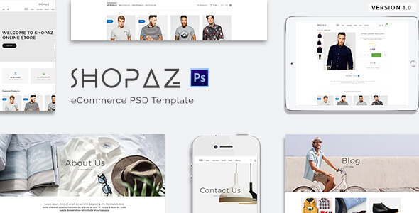 Shopaz - eCommerce PSD Template