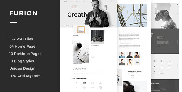 Furion - Creative PSD Template