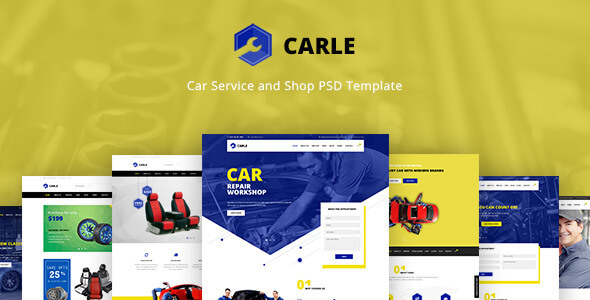 Carle - Car Service and Shop PSD Template