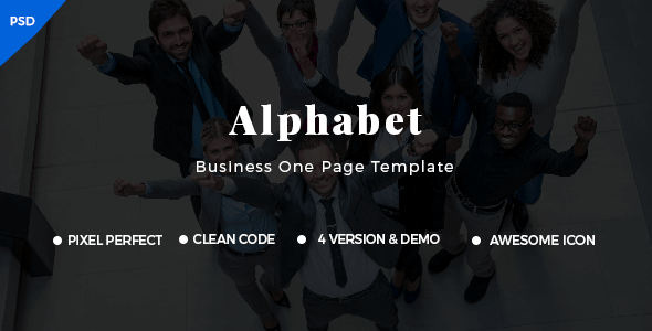 Alphabet - Business PSD Template