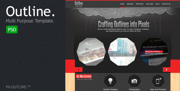 Outline Multi Purpose PSD Template