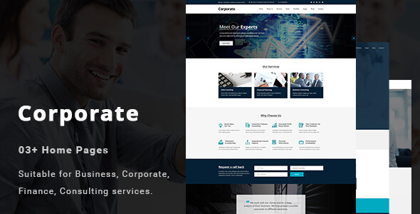 Corporate - Business and Professional Services PSD Template