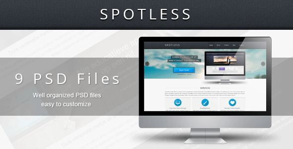 Spotless - PSD Template