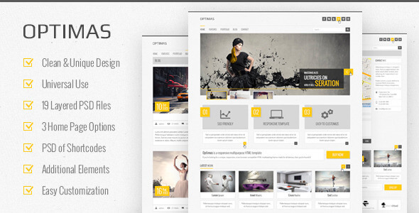 Optimas - PSD Template