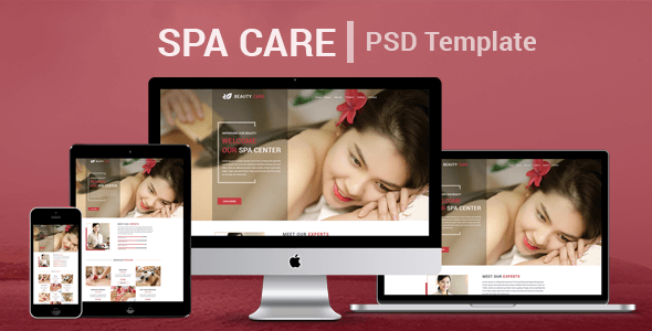 Spa Care - Spa, Salon, Beauty PSD Template