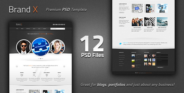 Brand X - Premium PSD Template