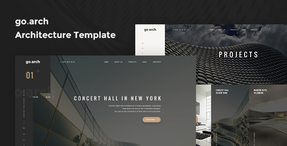 go.arch - Architecture PSD Template