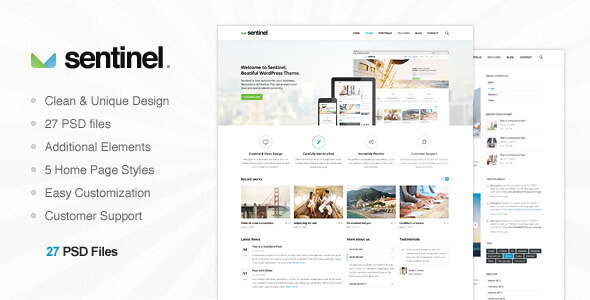 Sentinel - Multi Purpose PSD Template