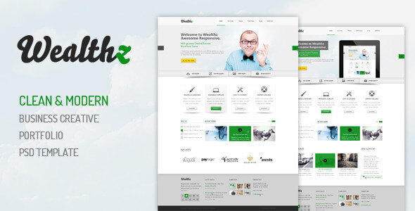 Wealthz | Creative Corporate PSD Template