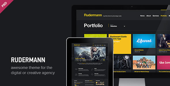 Rudermann - Agency / Business PSD Template