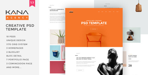 Kana - Creative Agency Psd Template