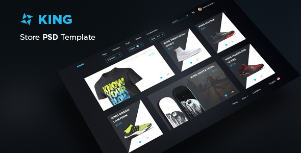 King - Store PSD Template