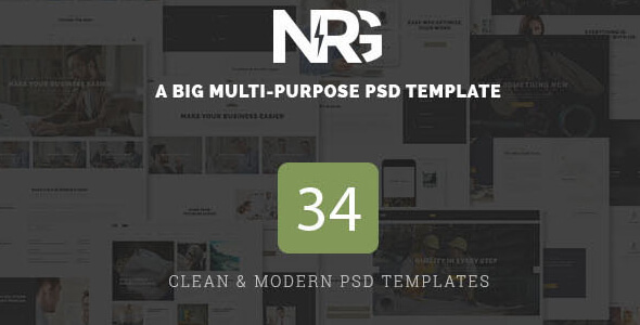NRG - A Big Multi-Purpose PSD Template