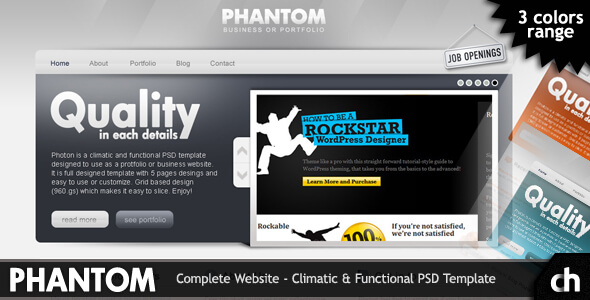 PHANTOM - Climatic & Functional PSD Template