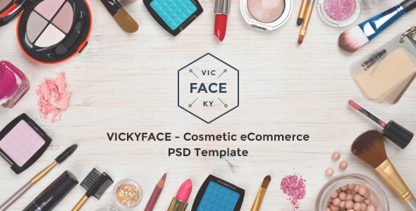 VickyFace - Ecommerce PSD Template