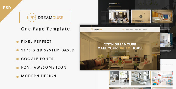 Dreamouse - Interior Design, Decor & PSD Template