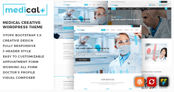 Medical Plus - Health Care, Clinic WordPress Theme