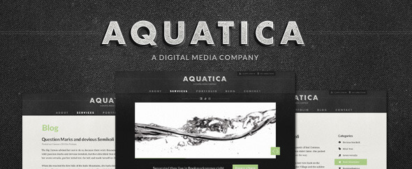 Aquatica Creative PSD Template