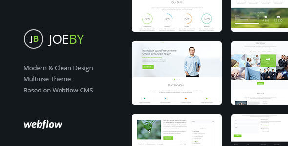 Joeby | Modern & Clean Design Webflow CMS Theme