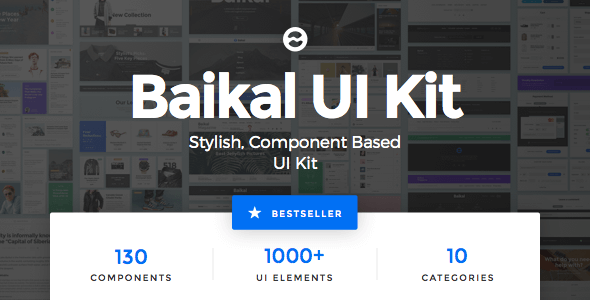 Baikal UI Kit - Huge Set Of UI Components