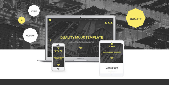 Duality - MODX One Page Theme