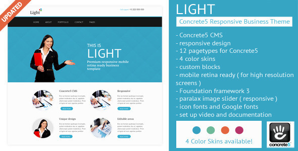 Light - Concrete5 Business Theme