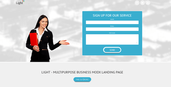 Light - Business MODX landing page
