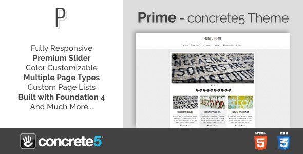 Prime - Responsive Multipurpose concrete5 Theme