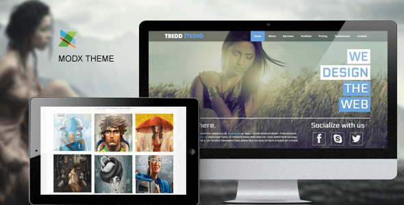 Tredd Studio - Responsive One Page MODX Theme